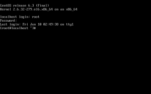 Figure 17: Connexion au terminal