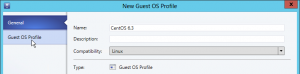 Figure 21: New Guest OS Profile