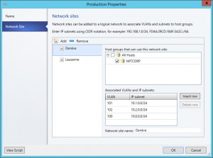 Figure 3: Ajout de subnets pour le réseau de production