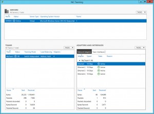 Figure 8: MyTeam1 est configuré et actif