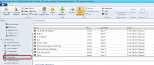 Figure 23: Native Port Profile sous SCVMM 2012 SP1