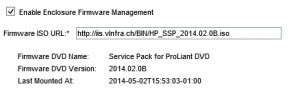 Figure 3: Enable Enclosure Firmware Management