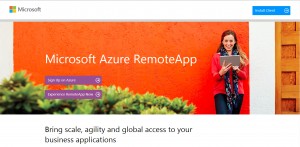 Figure 1: Portail Azure RemoteApp