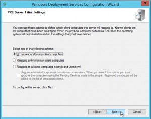 Figure 4: Do not respond to PXE
