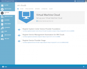 Figure 1: Windows Azure Pack Virtual Machine Cloud